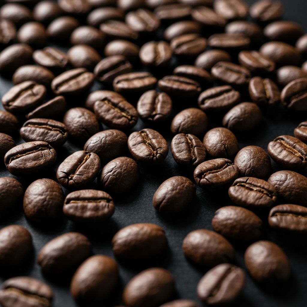 Fresh roasted coffee beans